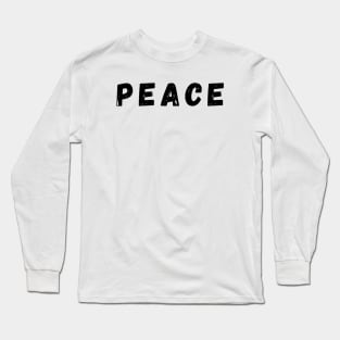 Peace - Black Long Sleeve T-Shirt